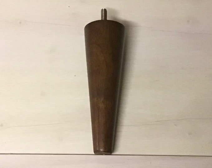 Packages of 2 or 4 Wooden 6 Inch Furniture Legs, Walnut Finish LT6208W