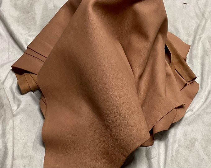 Silly Putty Brown Leather Lambskins. Leather Hides. Crafting Leather. OSM10270