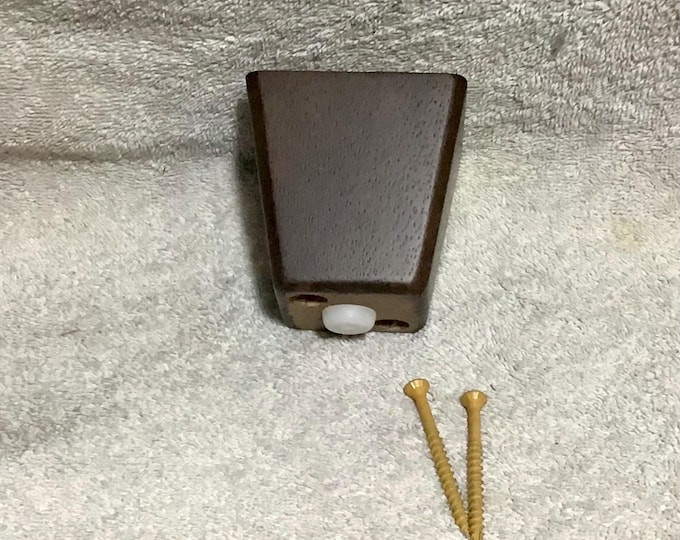 Walnut Finish Square Tapered Furniture Legs - 3 Inch (Set of 4