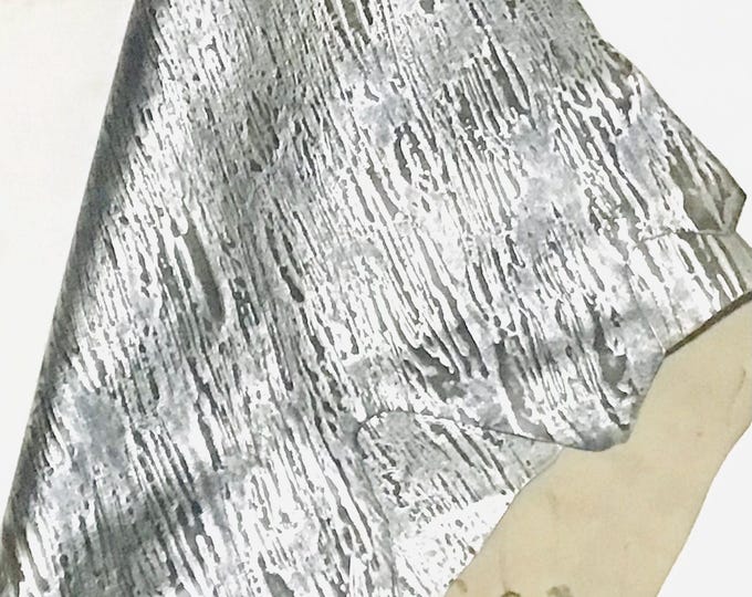 Black and Silver Leather Lambskins,  crafting leather,  OSM36