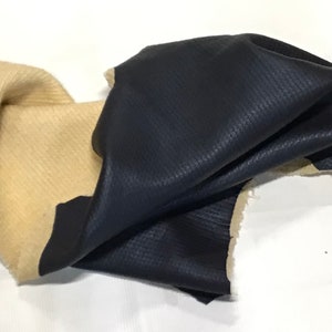 Very Dark Brown Leather Lambskin With Stretchy Fabric Backing,LAMB8028
