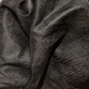 Distressed Black Leather Cowhide Pieces.  Leather Remnants.  Cowhide. Garment leather, upholstery Leather,  OCT3