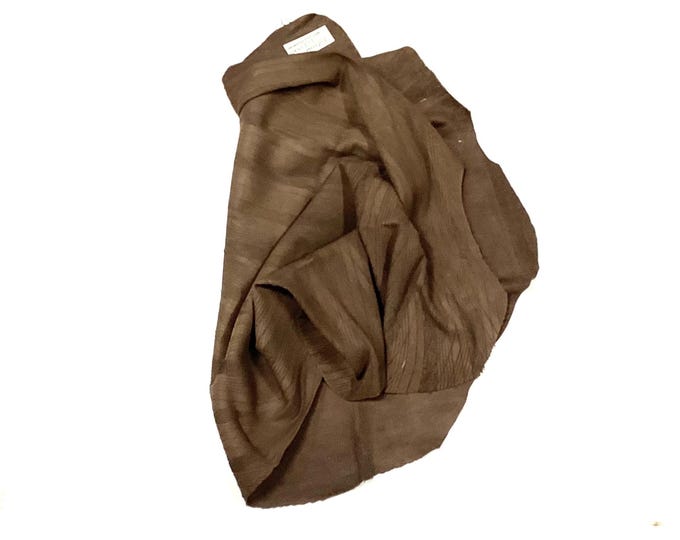 Brown Distressed Nubuc Leather Lambskin SLO347