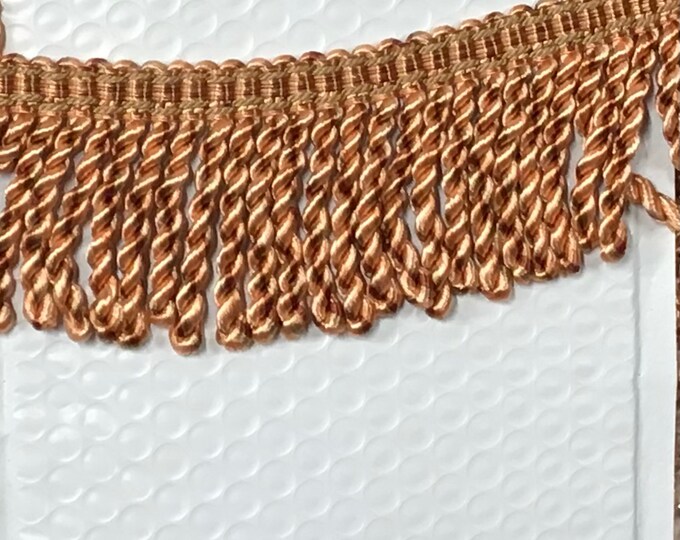Candy Cane 3 inch Woven Bullion Fringe PR21