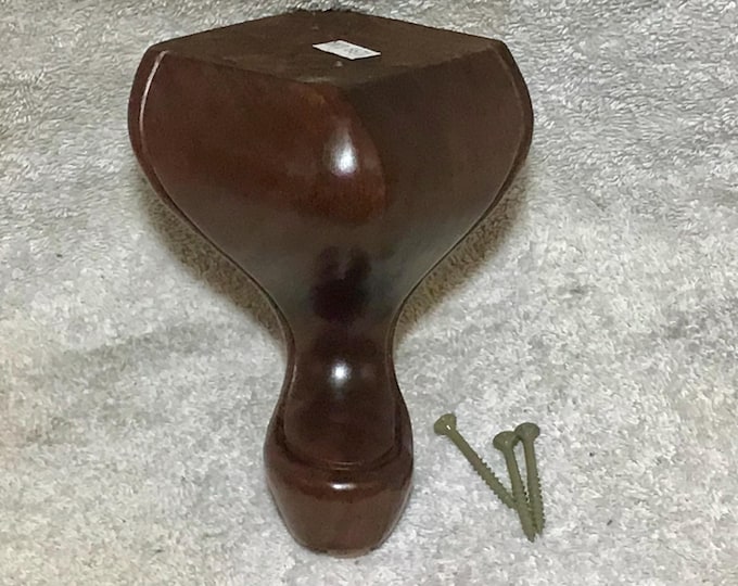 Queen Anne Style Oak Furniture Legs 5.5" - Chair Sofa Risers. 1299