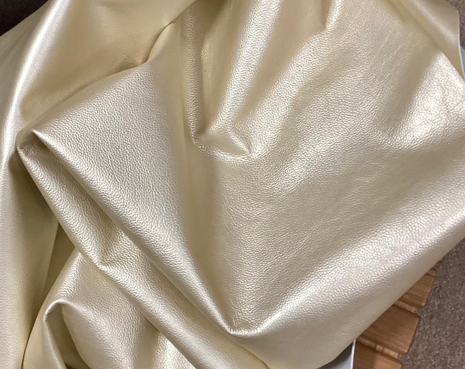 Platinum Roma Blonde Leather Cowhides, Leather Hides TOWN523