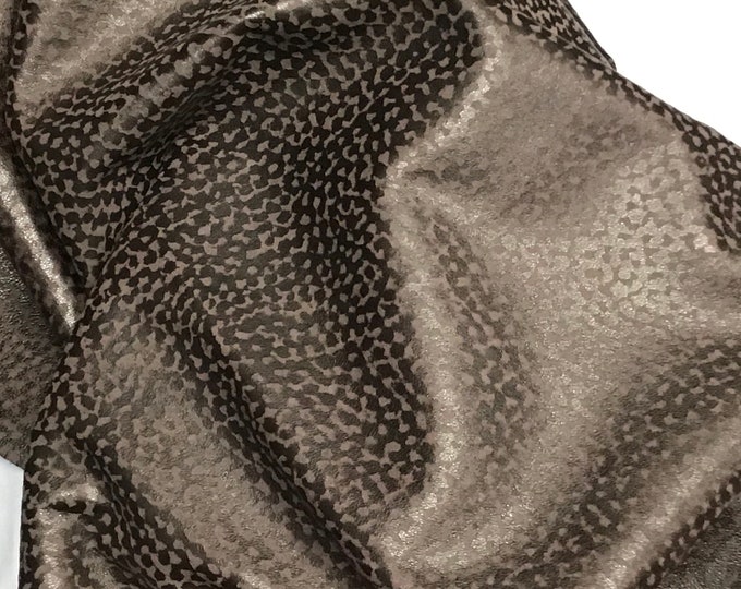 Brown Printed Leather Lambskin.  LAMB7824