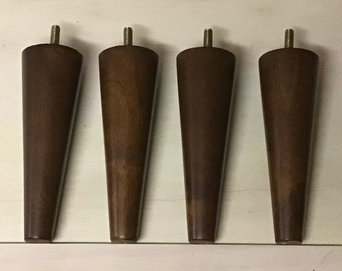 4 Inch Wooden Tapered Furniture Legs in Packages of 2 or 4 legs  SM4