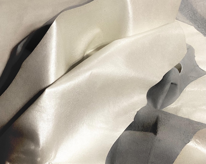 Pearl Embossed Pebble Leather Cowhide Remnant,  CA123