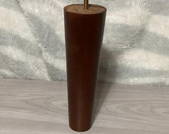 8 Inch Walnut Finish Tapered Furniture Legs in Packages of 4.  ŁT8215