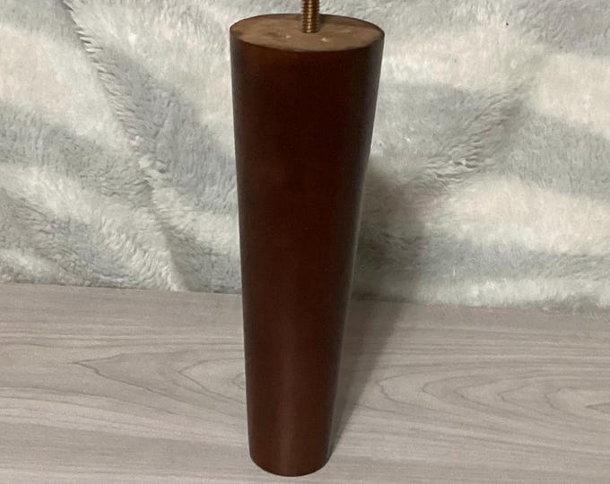 8 Inch Walnut Finish Tapered Furniture Legs in Packages of 4.  ŁT8215