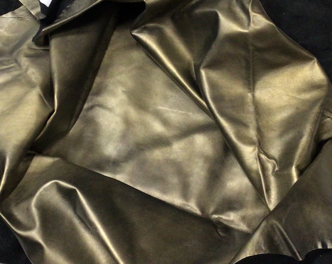 Citrine Distressed Large Leather Cowhides,  Leather Hides.  Crafting Leather. TW201