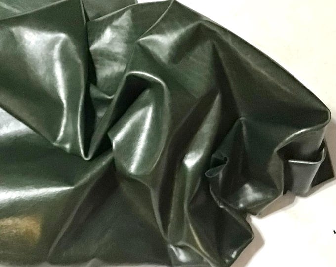 Evergreen Pullup Leather Cowhide. Leather hides.  Cowhide Sides. Upholstery Leather. Crafting Leather.  CL1703
