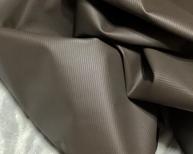 Smoky Quartz Brown Corduroy Cowhide Leather Remnant, 38 sq ft. 64036