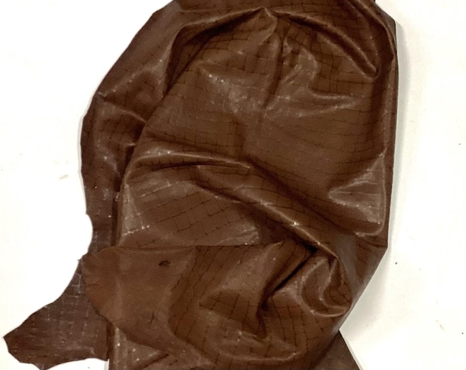 milk brown embossed reptile leather lambskin #SLO314