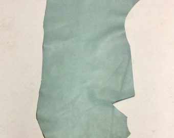 Pastel Blue Leather Lambskin Remnant.  Leather Pieces.  SPC80