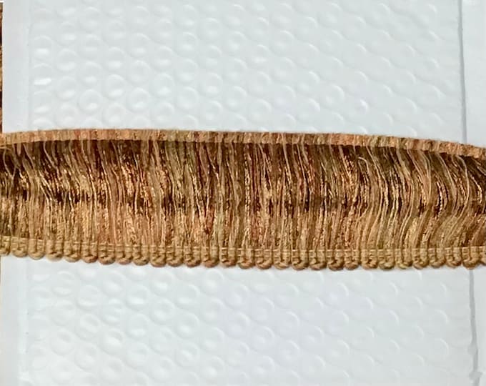 Copper Tones 2 Inch Brushed Fringe. VNT9