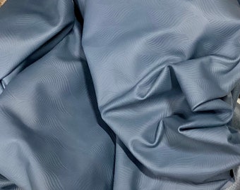 Blue Embossed Cowhide Leather: Upholstery, Garments, Handbags