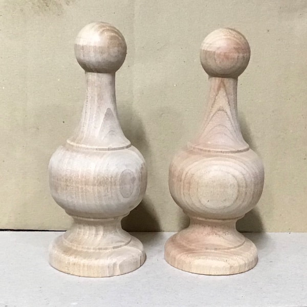 Maple Wood Finials in Package of 2.  FN412