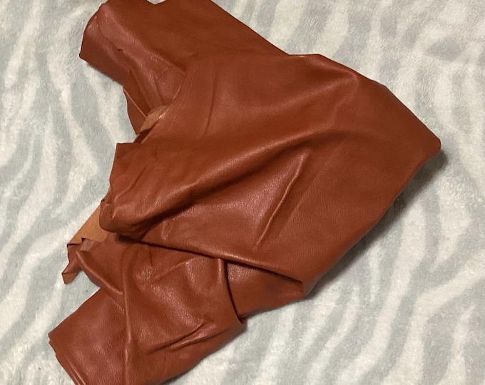 51 square feet Pumpkin Orange Leather Cowhide . Upholstery. Garment. Automotive. Leather hides. DEAL70