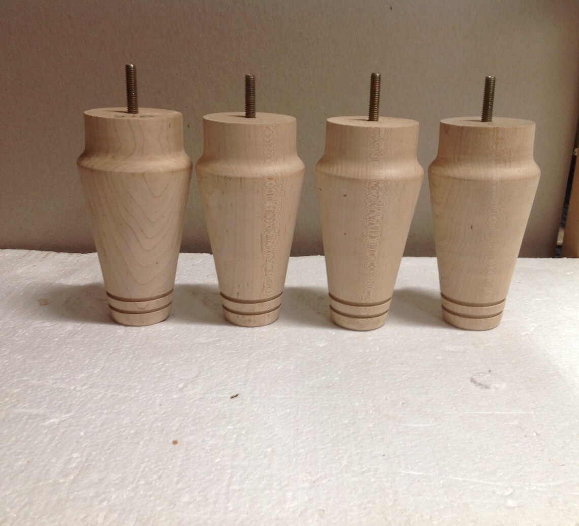 Unfinished Tapered Maple Wood Furniture Leg in pkgs of 2 and Etsy