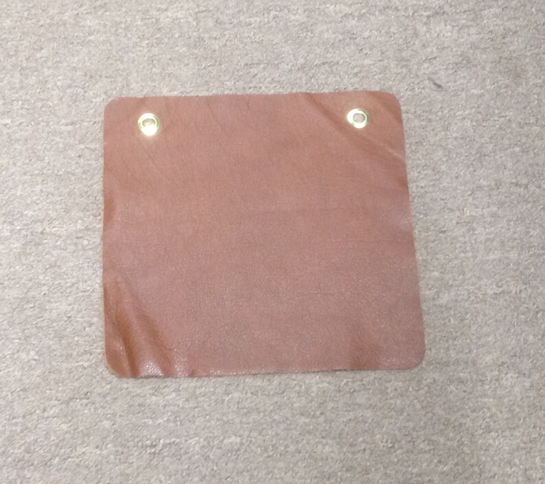 #AB569 Cognac package of 4 leather cowhide swatches