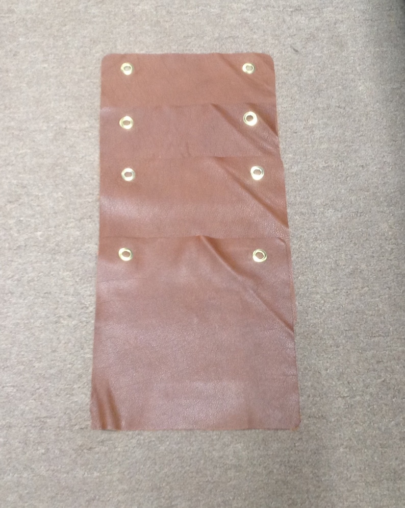 #AB569 Cognac package of 4 leather cowhide swatches