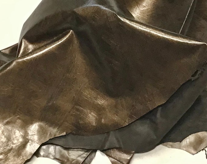 Bronze Embossed Leather Lambskin. LAMB7501