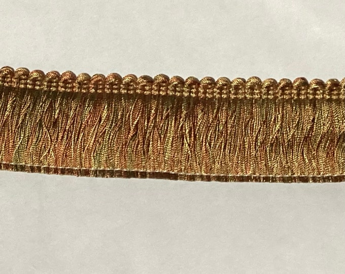 12 yards Orange and Green 2 inch Brushed Fringe.  LLX05