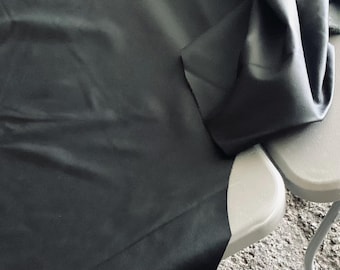53 square feet Onyx Black Leather Cowhide . Upholstery garment, automotive, crafting leather.  052617