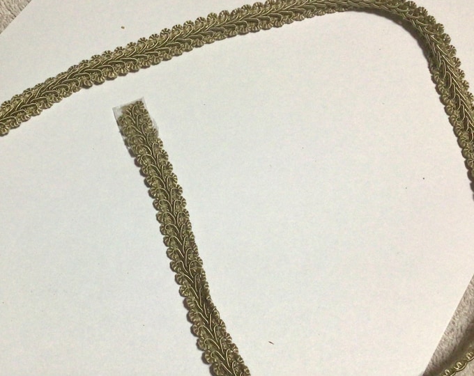 1/2 Inch Taupe Acetate French Gimp on Rolls of 144 yards.   trim.  Drapery.  Home Decor. Edging.  Lace. C12