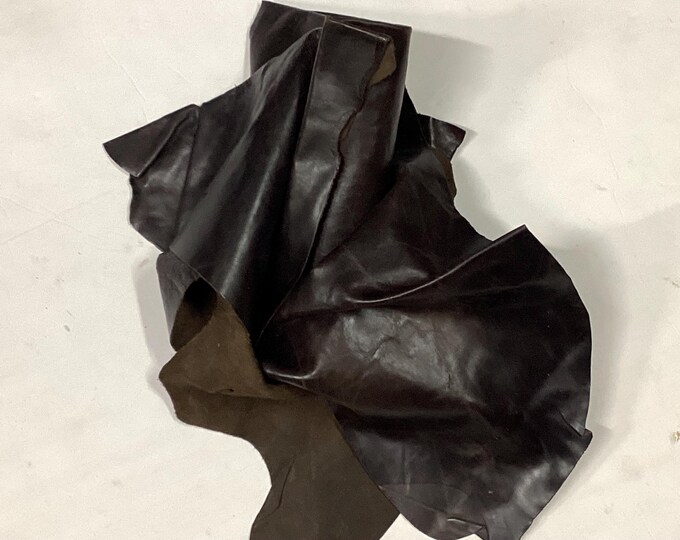 Dark a Brown Pull-up Learher Cowhjde Remnant. DD2178