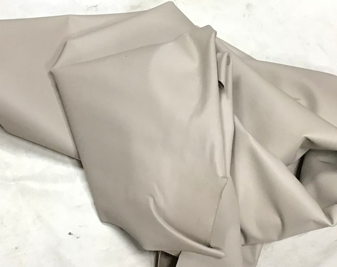 Classic Light Bramble Taupe Color Leather Cowhide Remnant TOWN06
