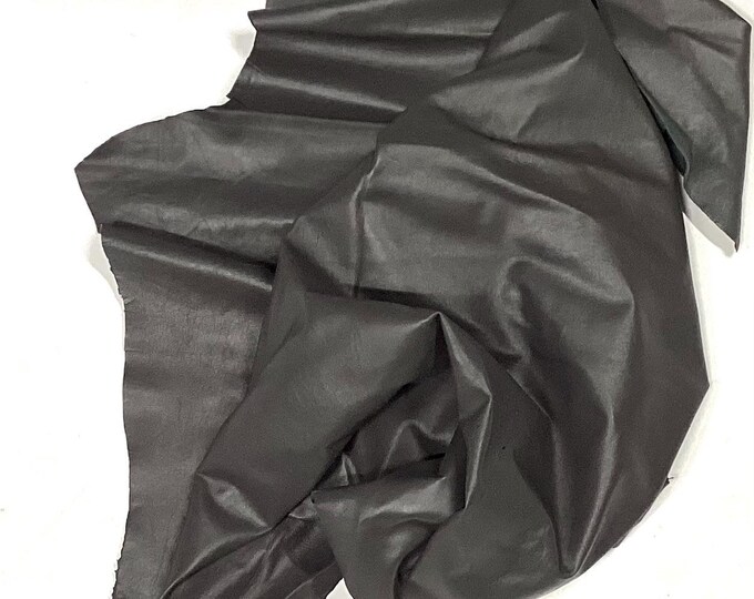 5 square feet Dark Gray Leather Lambskin. OSM704