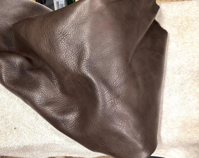Brown Leather Cowhide Remnants. Leather Hides. Cowhide.  OSM427