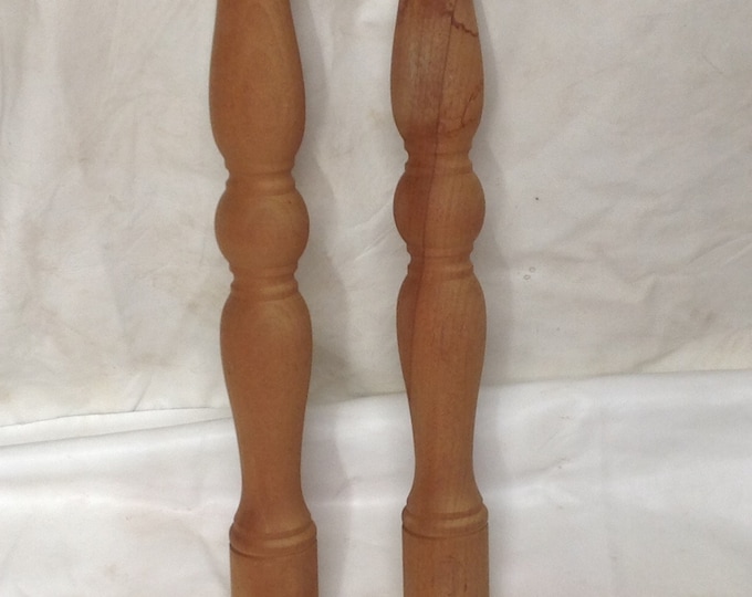 Package if 2 Unfinished 26 Inch Wood Finials FN26