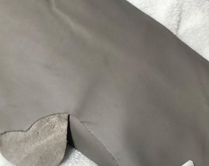 52 square feet Gray Leather Cowhide.  DEAL19