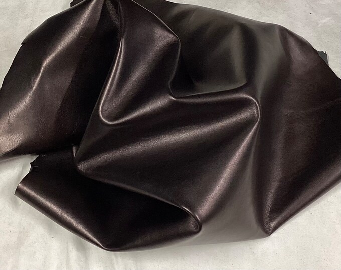Dark Bronze Leather Lambskin.  Leather.  OSM403