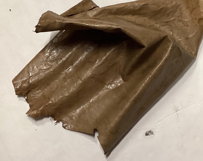 Light Brown Embossed Leather Lambskin.  OSM10228