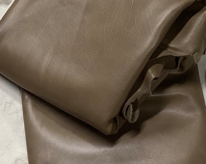 Dark Mushroom BrownLeather Cowhides.  Leather Hides. Crafting Leather. Upholstery Leather. Garment leather.  WS11