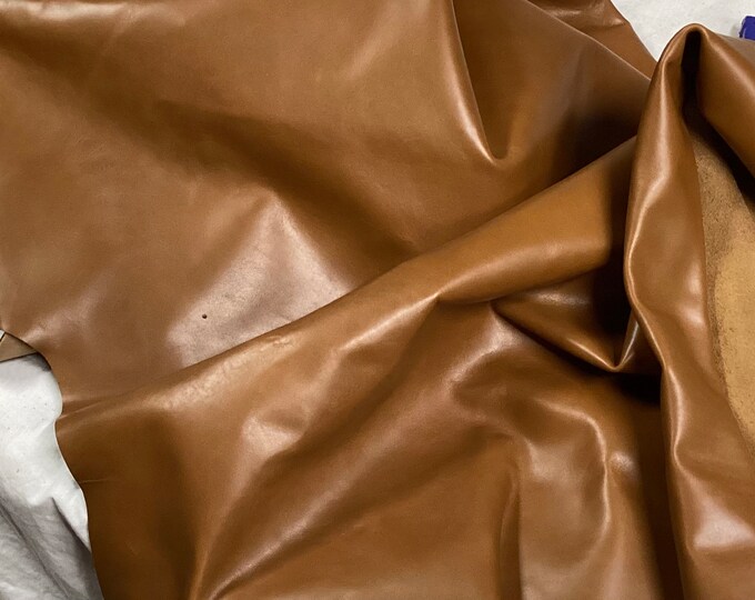 Candy Caramel Leather Cowhide Remnants,  BR121