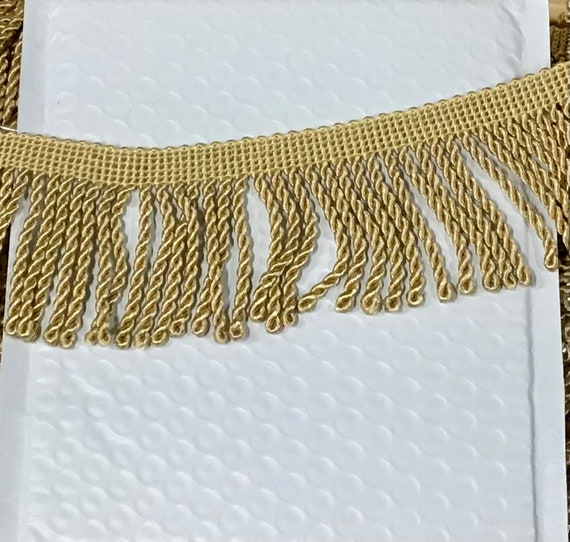 Knitted Bullion Fringe Trim - 2 inch