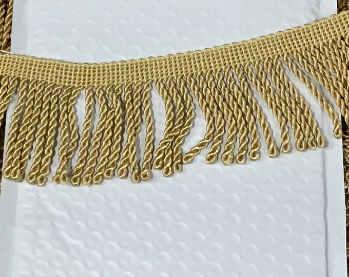 Jewelers Gold 3 Inch Knitted Bullion Fringe . PR07