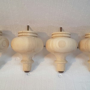 Unfinished Maple   Furniture Legs In Cartons of 2 or 4 Legs. Chair legs, Sofa Legs. Chair Risers. MR42