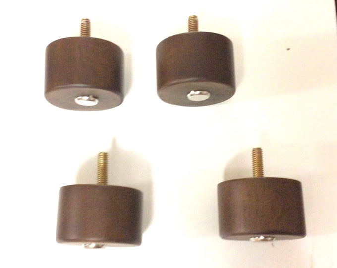 Package of 4 Walnut Furniture Legs 1:1/2”.  SM15
