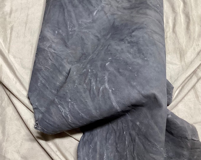 Gray Reversible Distressed Embossed Leather Lambskins.  OSM10256