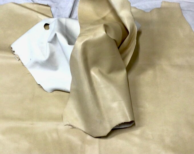 Buttercream Beige Leather Lambskins.  TOWN577