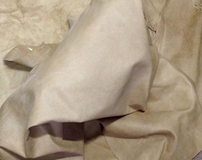 Tan Pebbled Leather Cowhide Partial #DD2043 Leather hides