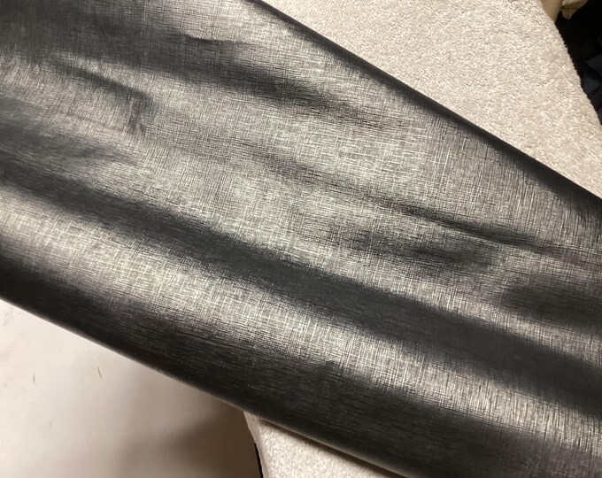 Pewter Embossed Leather Cowhide Remnant,  Leather Hide,  Remnantd,  OSM436