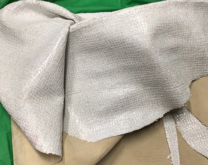 Muretto Pearl White Cracked,Leather Pigskins,Leather Hides  DD2110